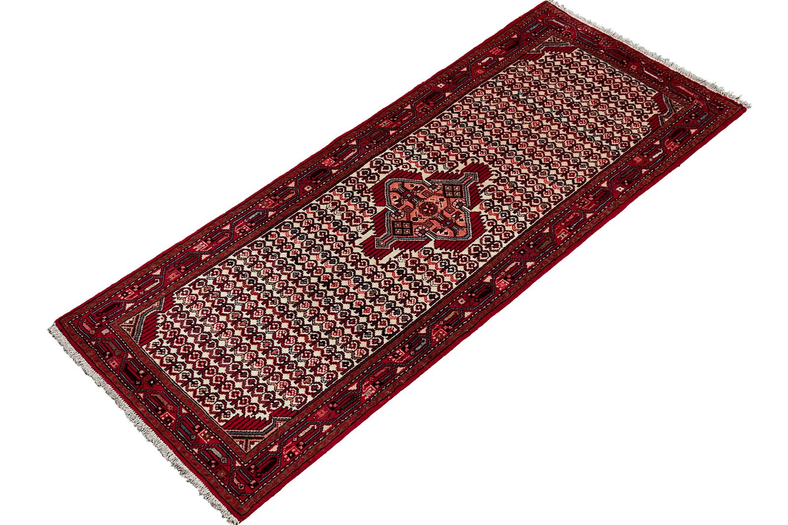 Assadabad — Hand-knotted, 76x210 cm, Beige, 100% Virgin Wool | View 5