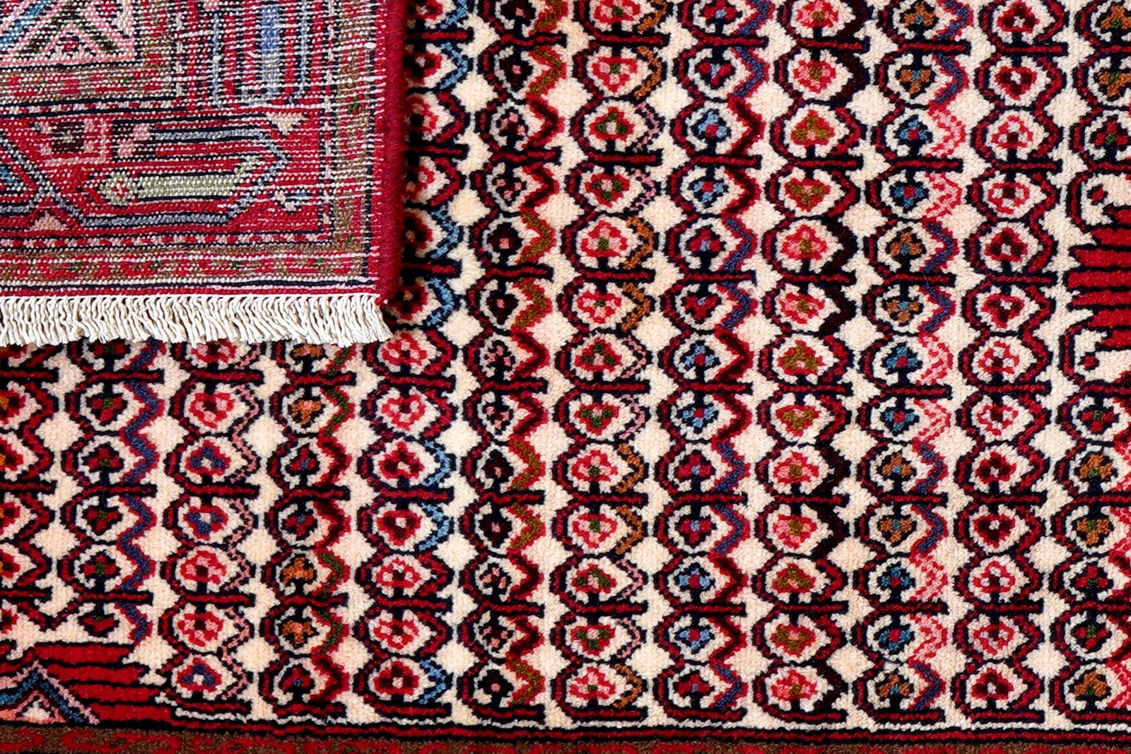 Assadabad — Hand-knotted, 76x210 cm, Beige, 100% Virgin Wool | View 7