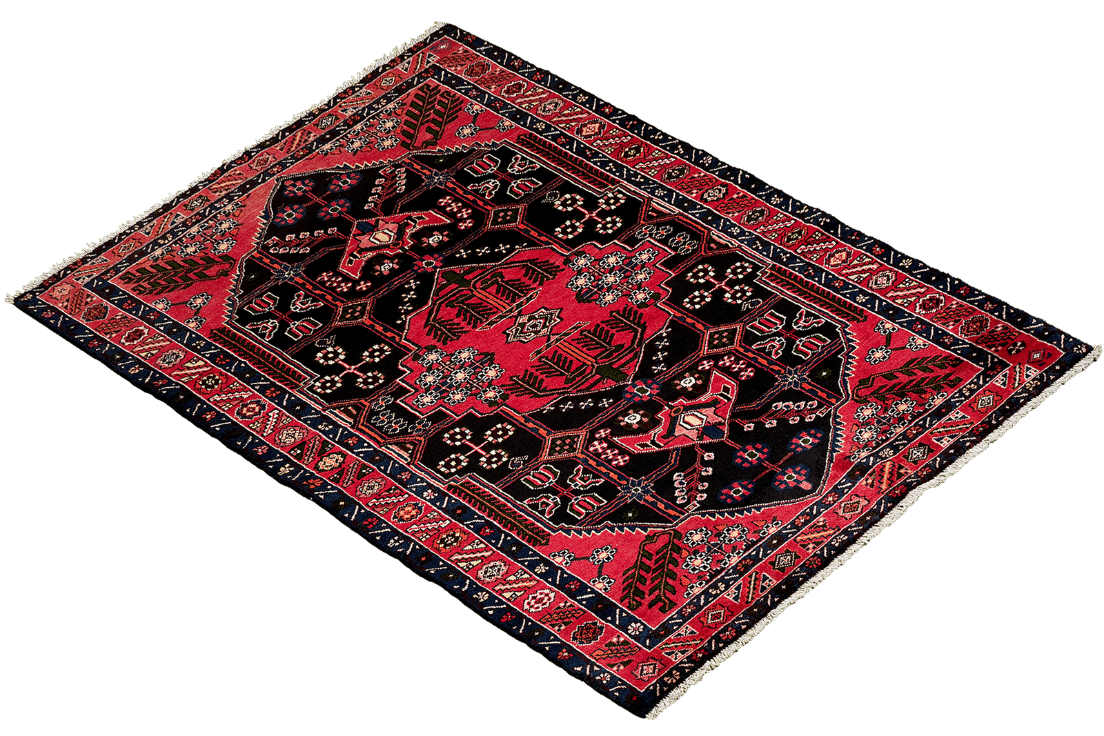 Shahsavan — Hand-knotted, 154x227 cm, Black, 100% Virgin Wool | View 4