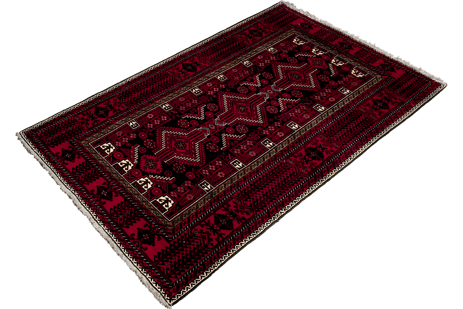 Belutch — Hand-knotted, 113x224 cm, Blue, 100% Virgin Wool | View 5