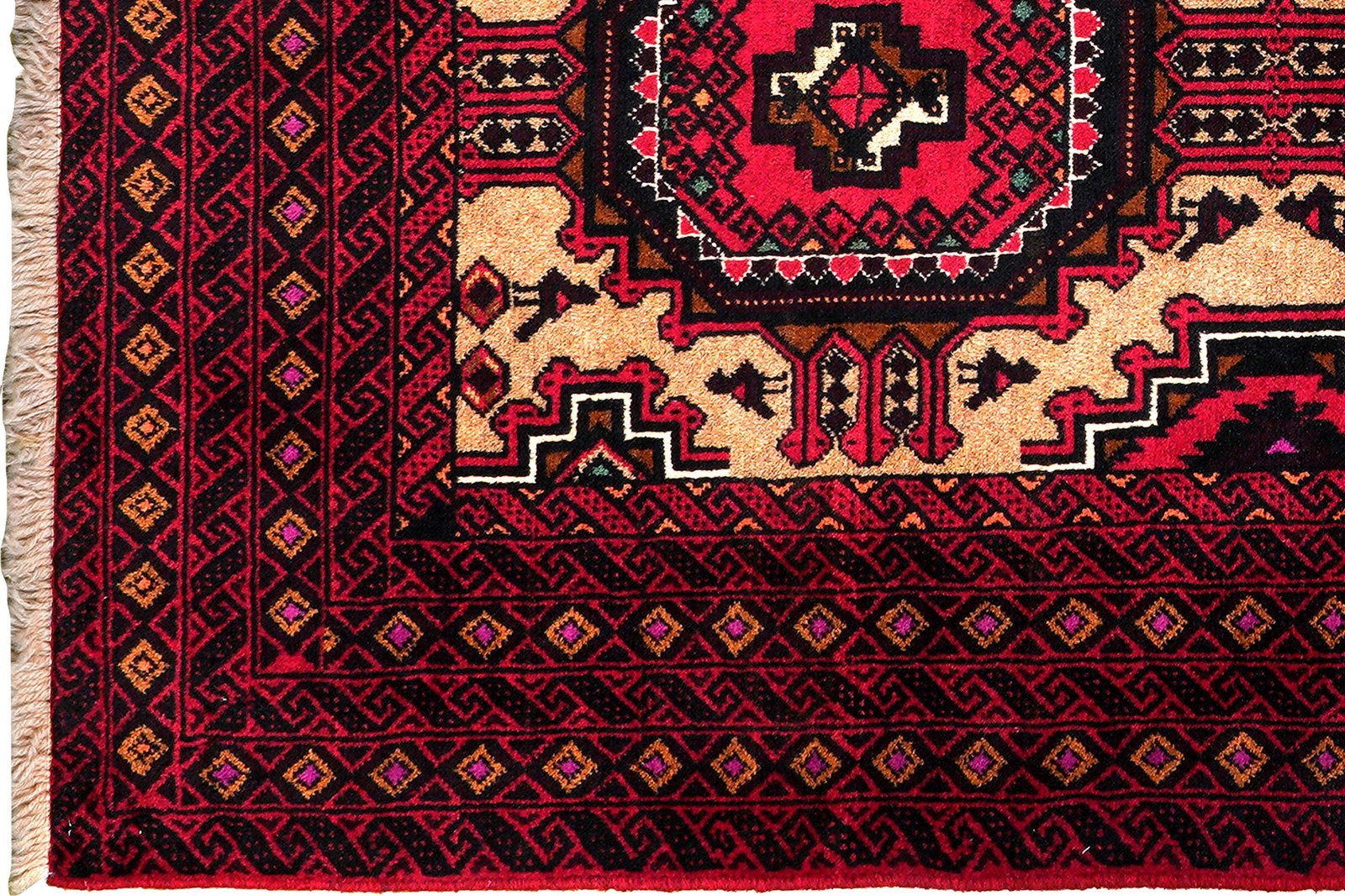 Belutch — Hand-knotted, 93x181 cm, Brown, 100% Virgin Wool | View 3