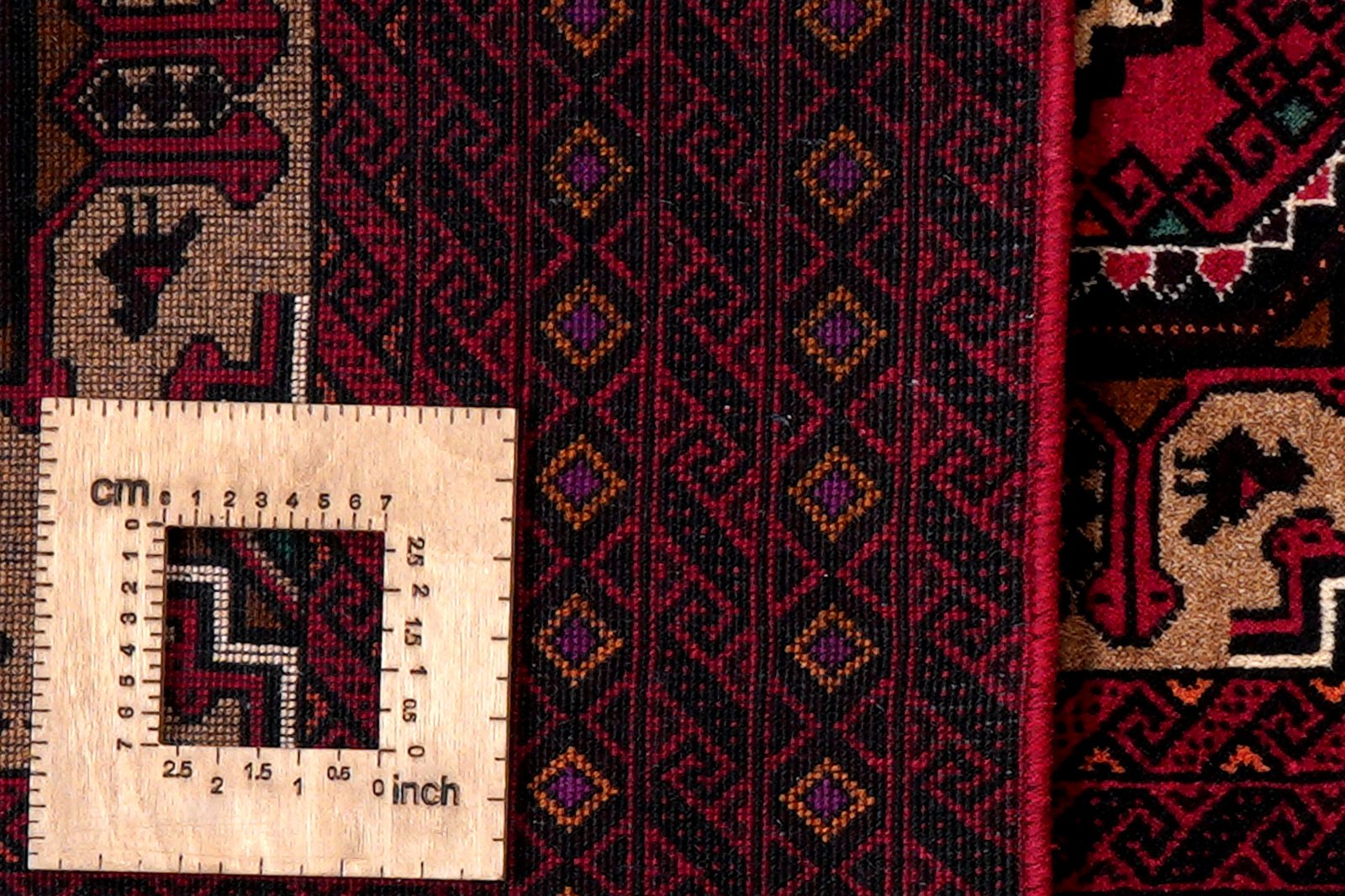 Belutch — Hand-knotted, 93x181 cm, Brown, 100% Virgin Wool | View 8