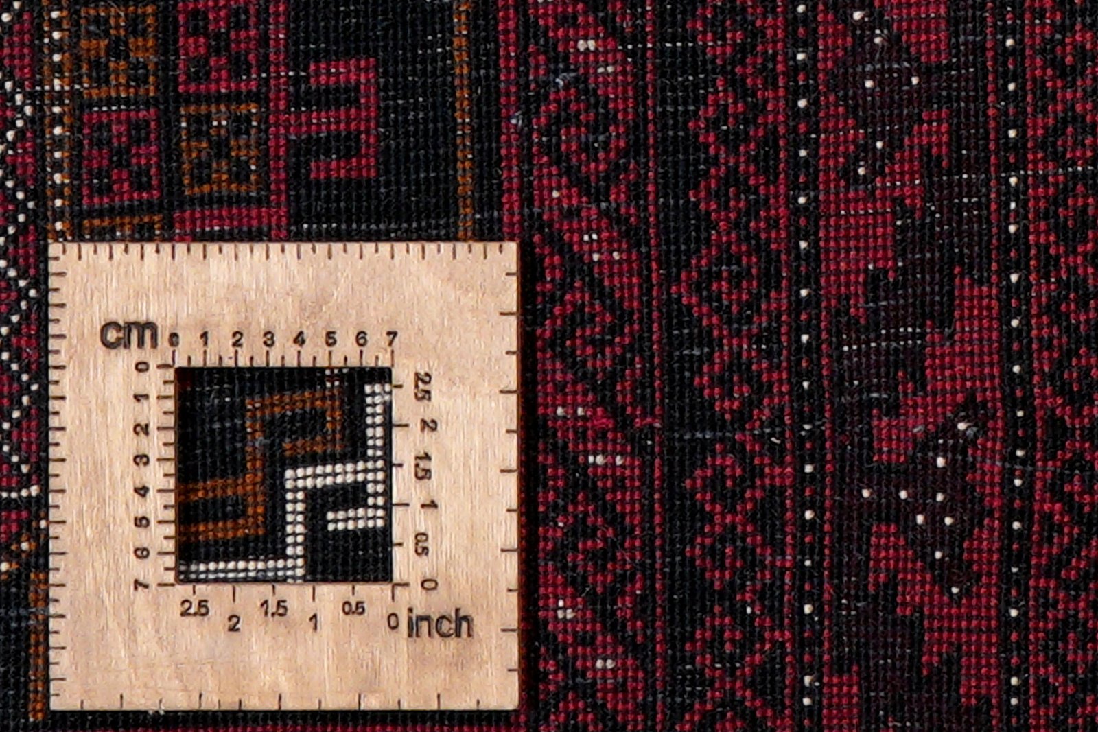 Belutch — Hand-knotted, 102x204 cm, Black, 100% Virgin Wool | View 8