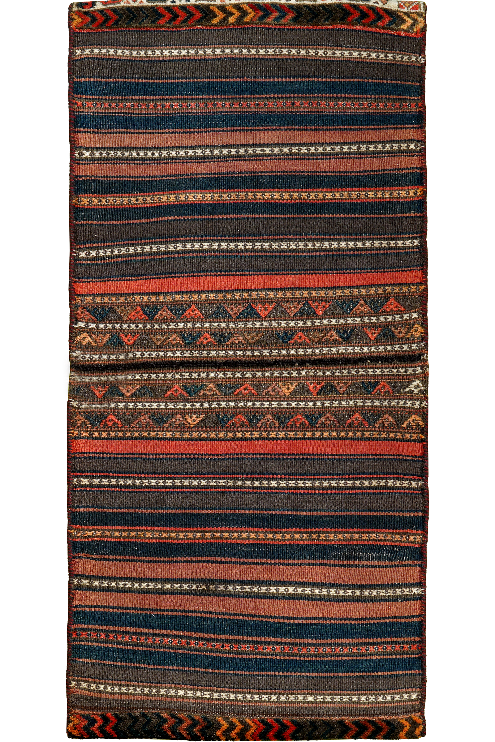 Khorjin — Handgefertigt, 136x70 cm, Bunt, 100% Virgin Wool | Detail view