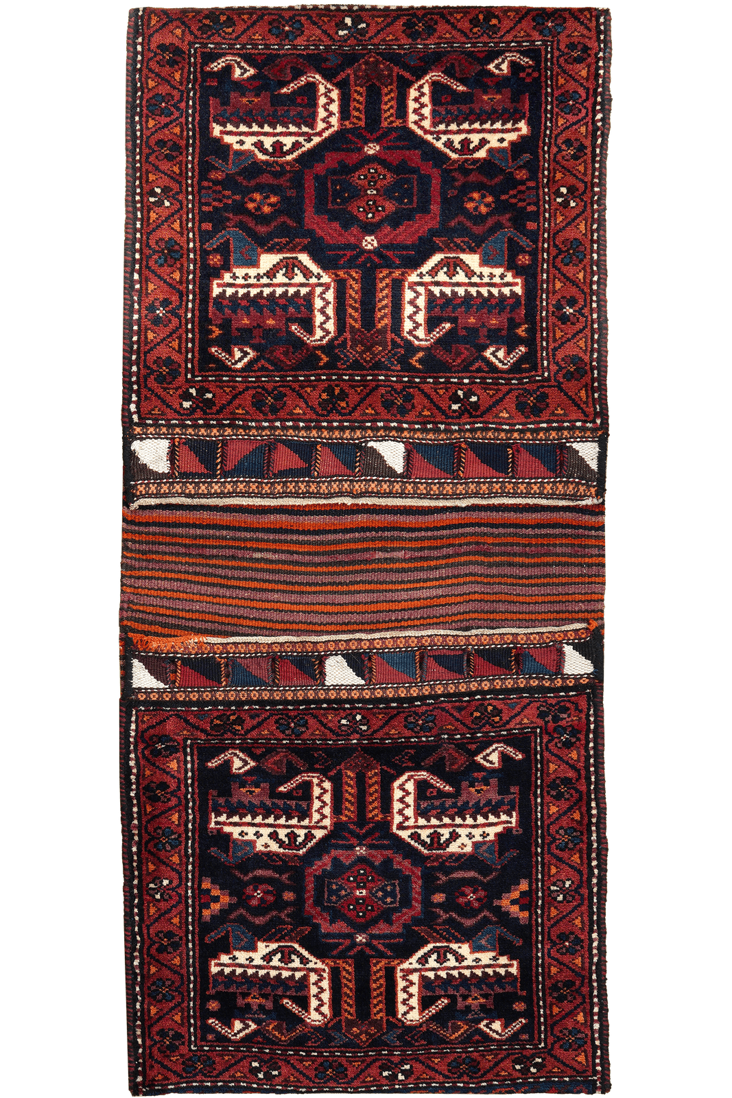 Khorjin — Handmade, 68x115 cm, Blue, 100% Virgin Wool | Main view