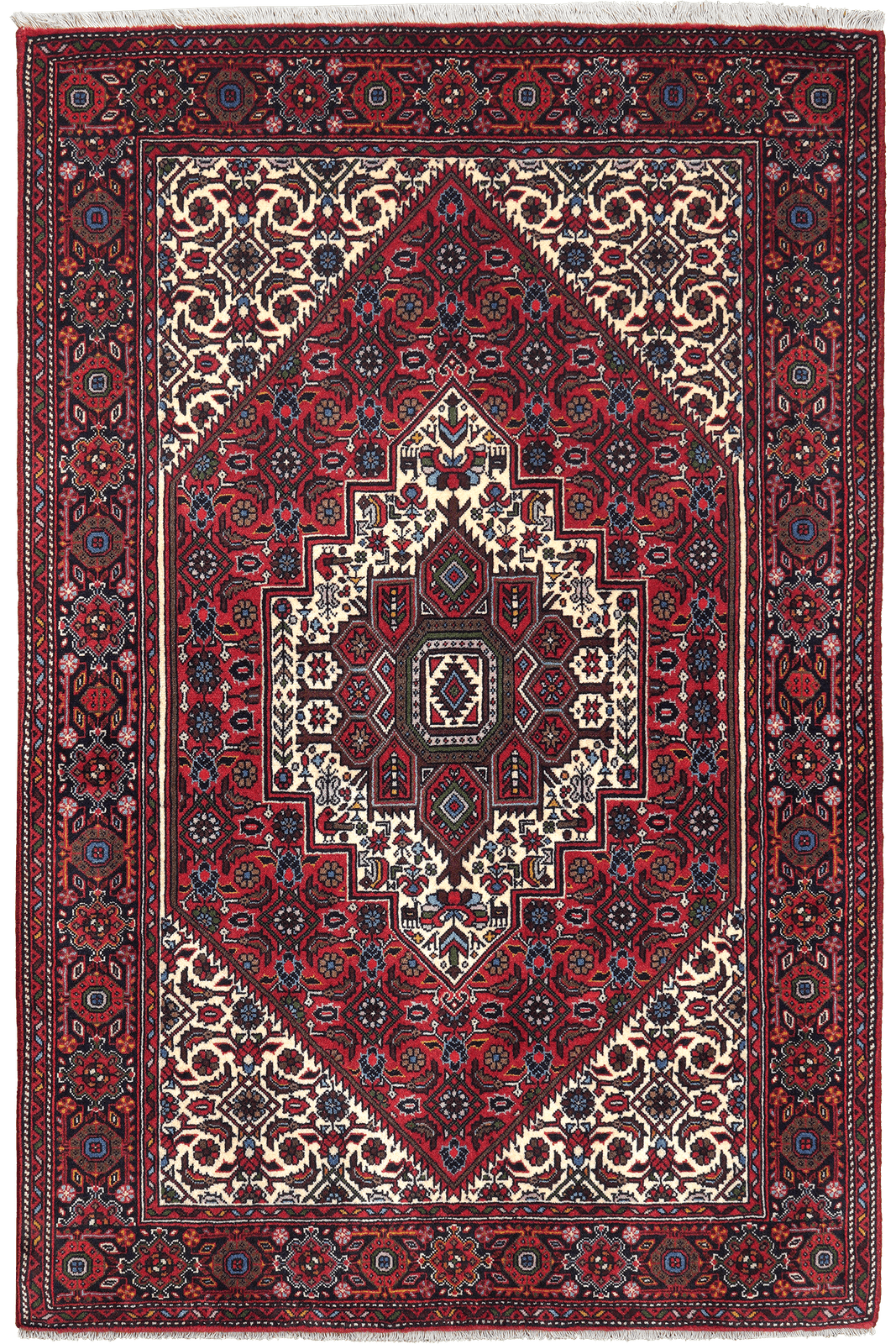 Goltuk — Hand-knotted, 99x147 cm, Red, 100% Virgin Wool | Main view