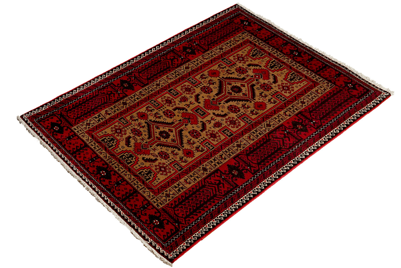 Belutch — Hand-knotted, 99x192 cm, Brown, 100% Virgin Wool | View 5