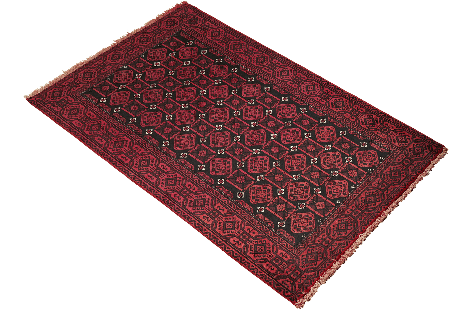 Belutch — Hand-knotted, 118x197 cm, Black, 100% Virgin Wool | View 4
