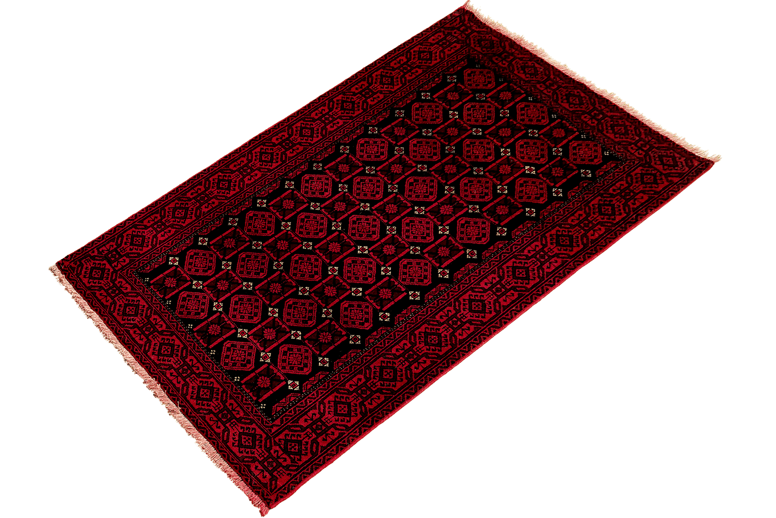 Belutch — Hand-knotted, 118x197 cm, Black, 100% Virgin Wool | View 5