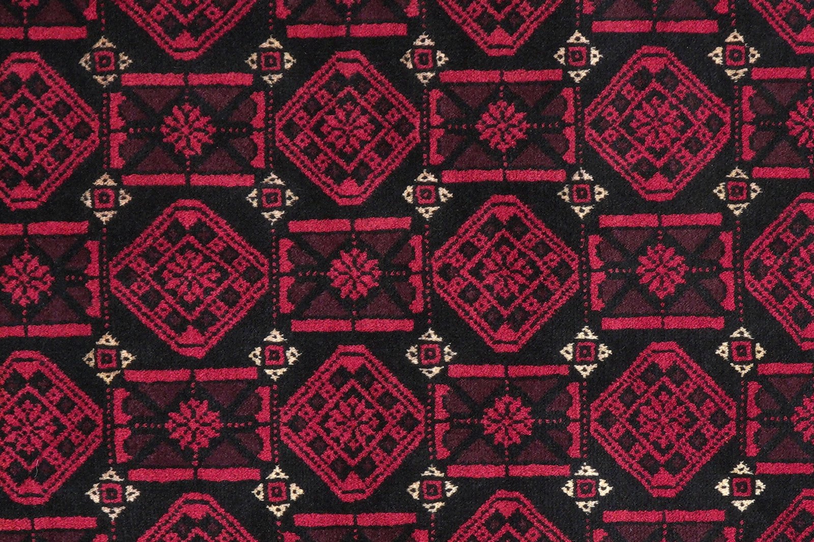 Belutch — Hand-knotted, 118x197 cm, Black, 100% Virgin Wool | View 6