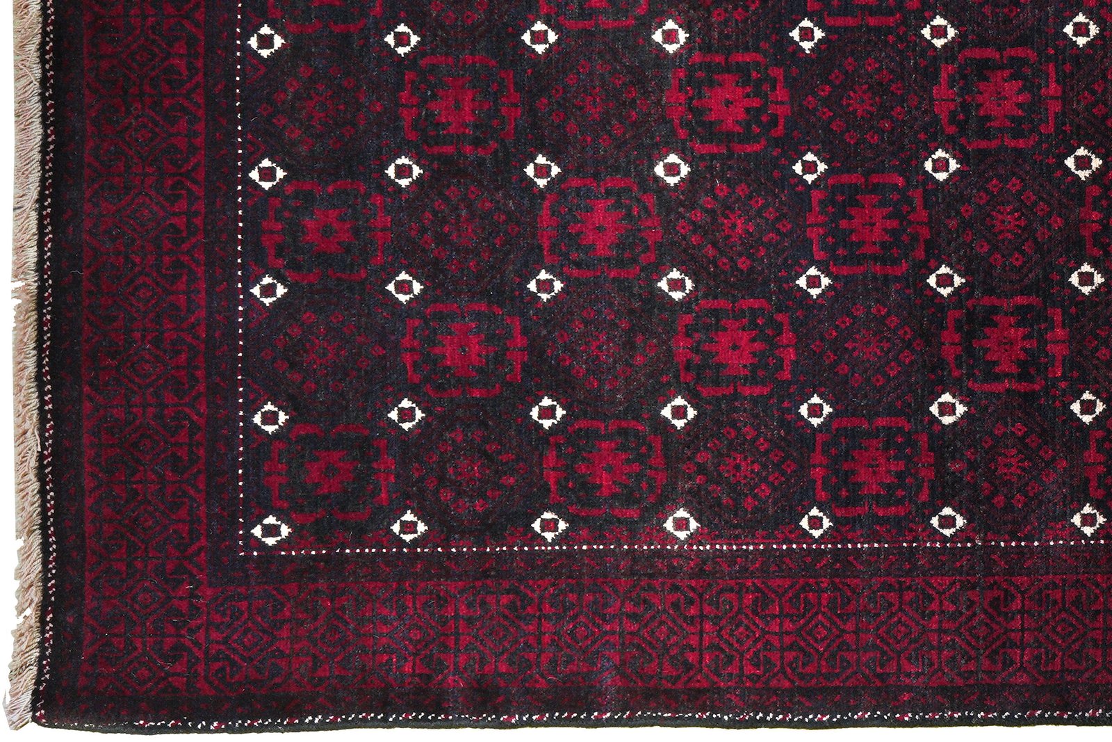 Belutch — Hand-knotted, 112x188 cm, Black, 100% Virgin Wool | View 3