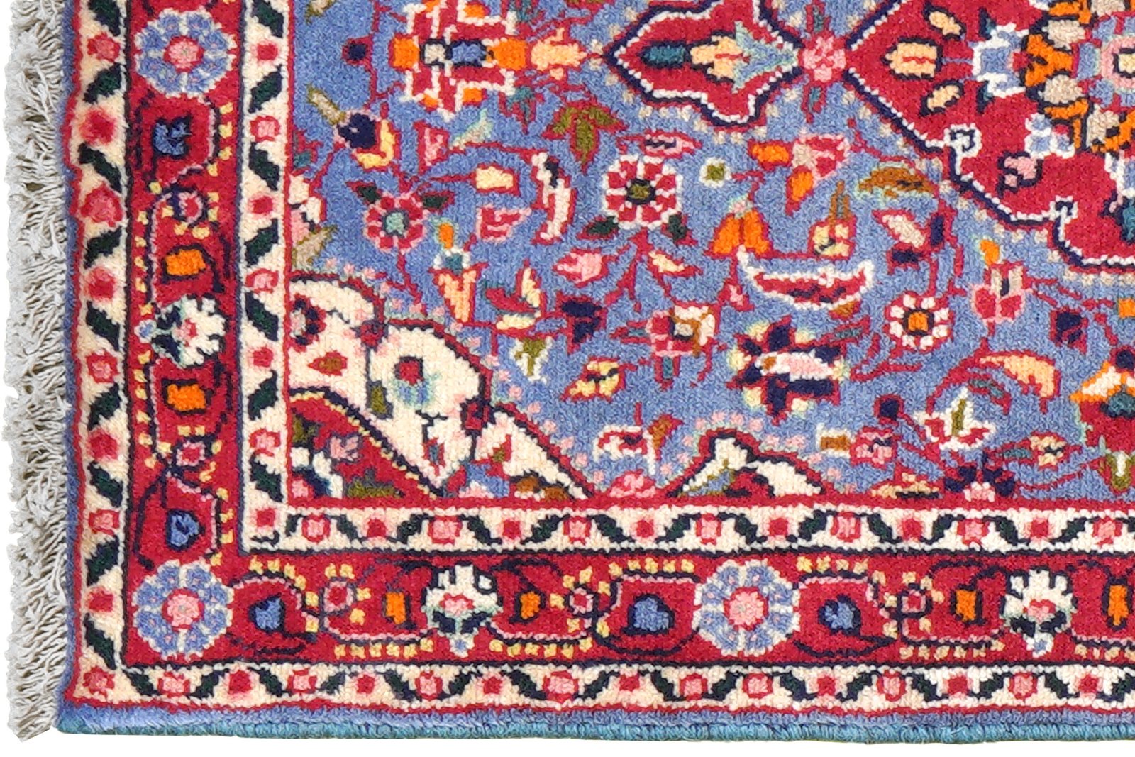 Dardjazin — Hand-knotted, 54x87 cm, Blue, 100% Virgin Wool | View 3