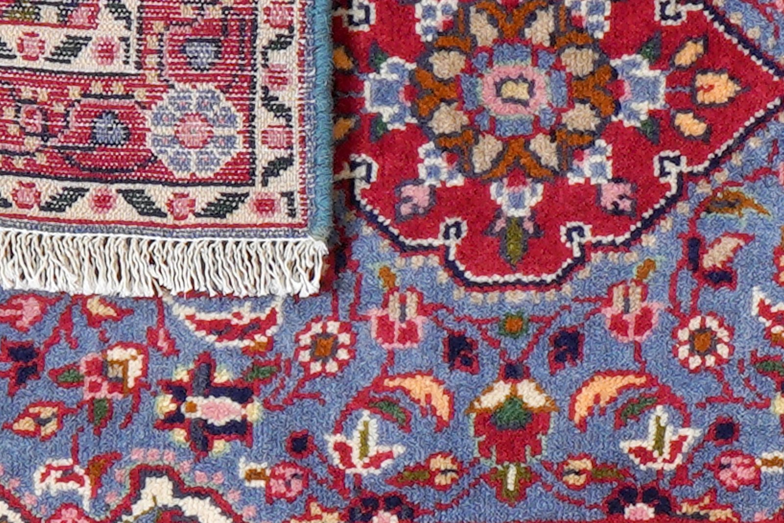Dardjazin — Hand-knotted, 56x85 cm, Blue, 100% Virgin Wool | View 7