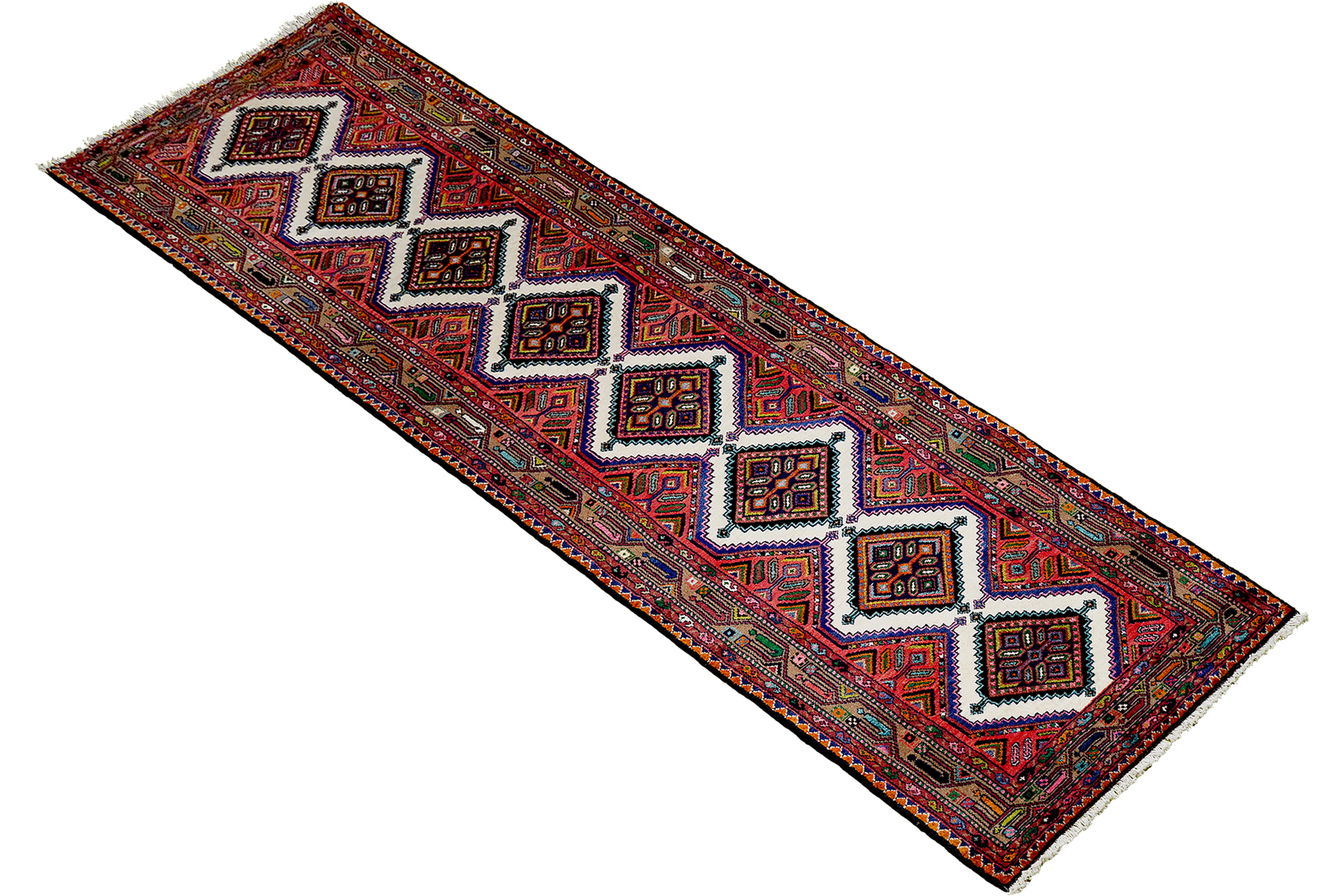 Zagheh — Hand-knotted, 79x310 cm, Beige, 100% Virgin Wool | View 4