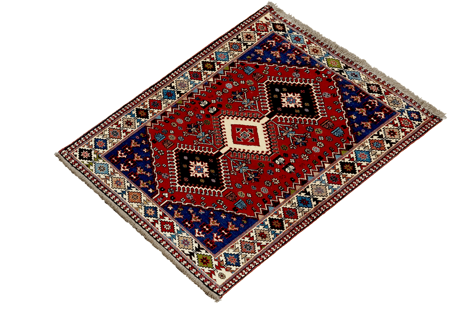 Yalameh — Hand-knotted, 83x127 cm, Red, 100% Virgin Wool | View 5
