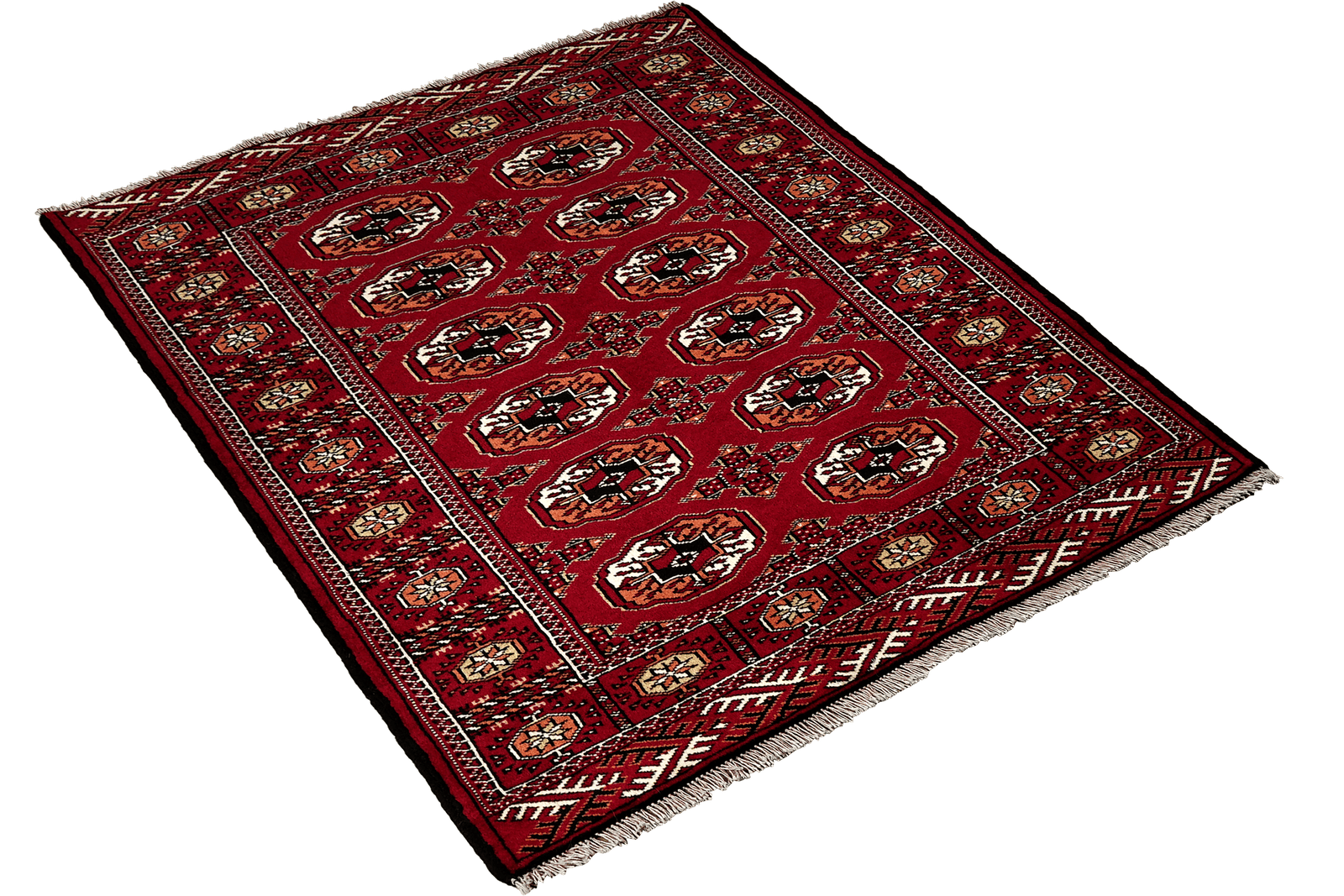 Turkman — Hand-knotted, 100x146 cm, Red, 100% Virgin Wool | View 4