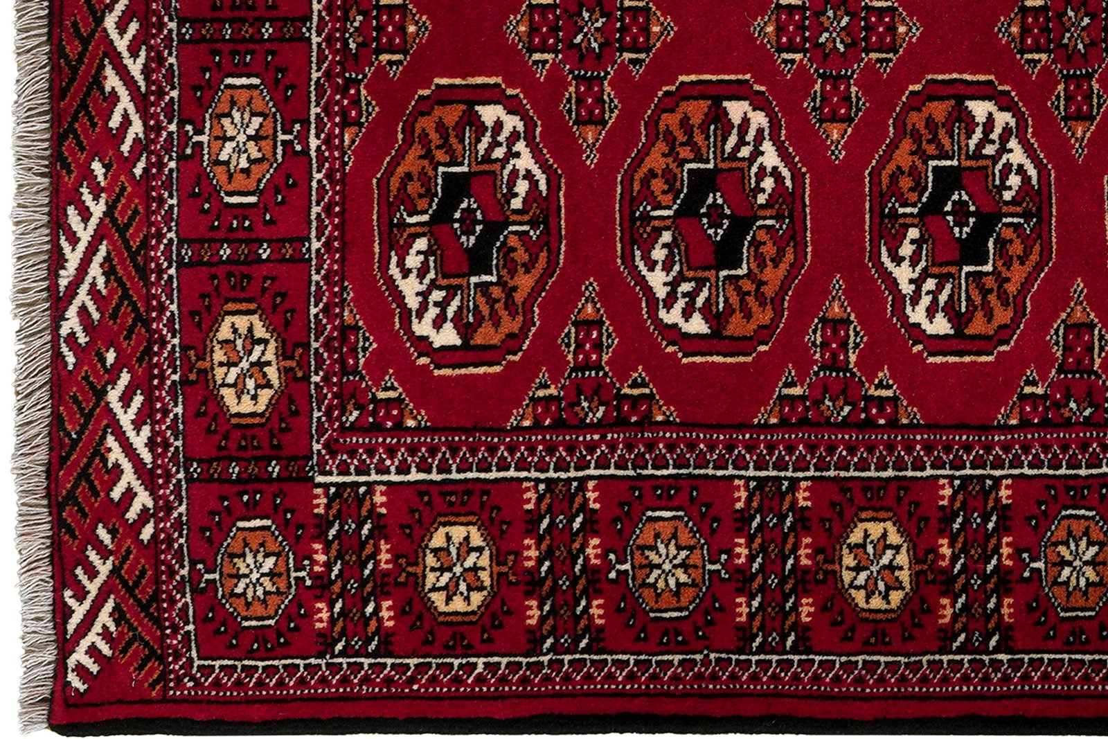 Turkman — Hand-knotted, 99x145 cm, Red, 100% Virgin Wool | View 3