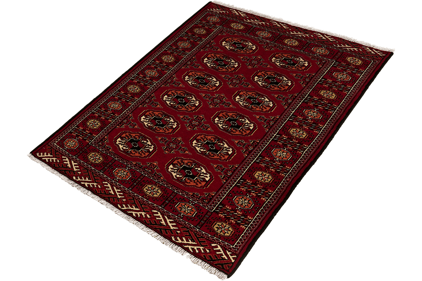 Turkman — Hand-knotted, 99x145 cm, Red, 100% Virgin Wool | View 5