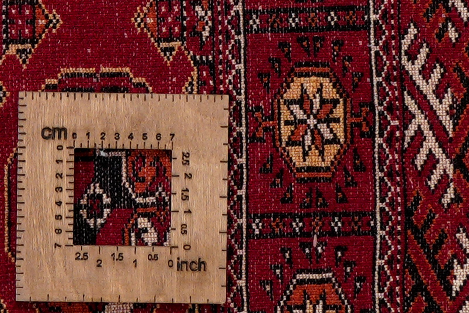 Turkman — Hand-knotted, 99x145 cm, Red, 100% Virgin Wool | View 8