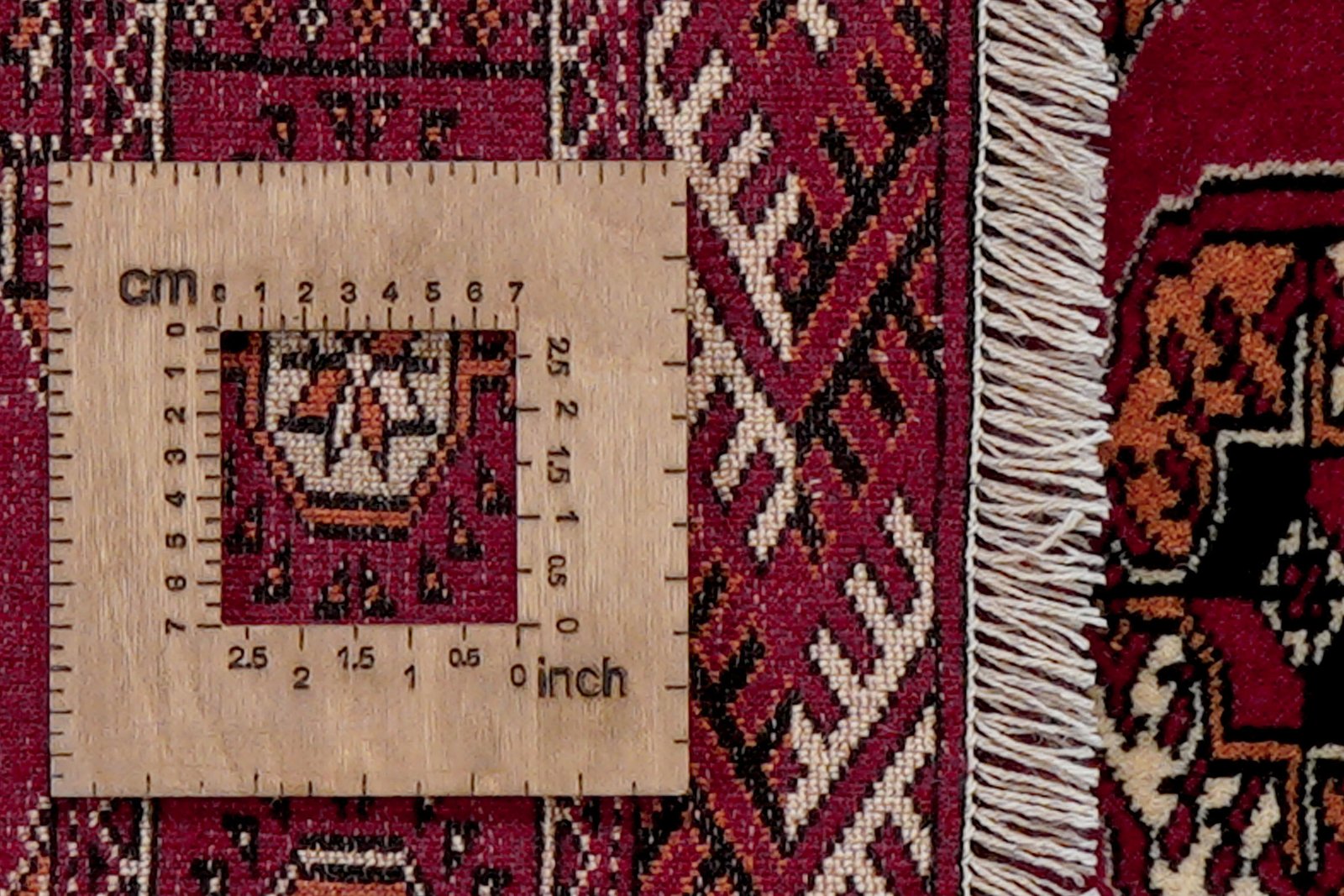 Turkman — Hand-knotted, 101x145 cm, Red, 100% Virgin Wool | View 8