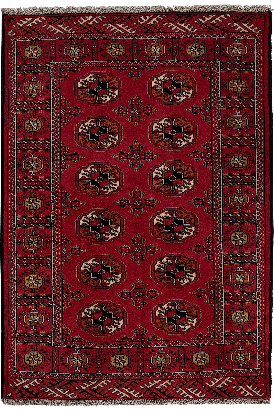 Turkman — Hand-knotted, 102x150 cm, Red, 100% Virgin Wool | Main view