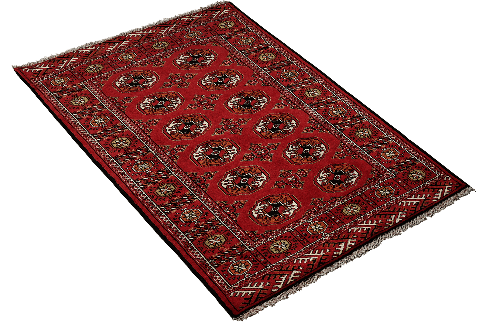 Turkman — Hand-knotted, 102x150 cm, Red, 100% Virgin Wool | View 4