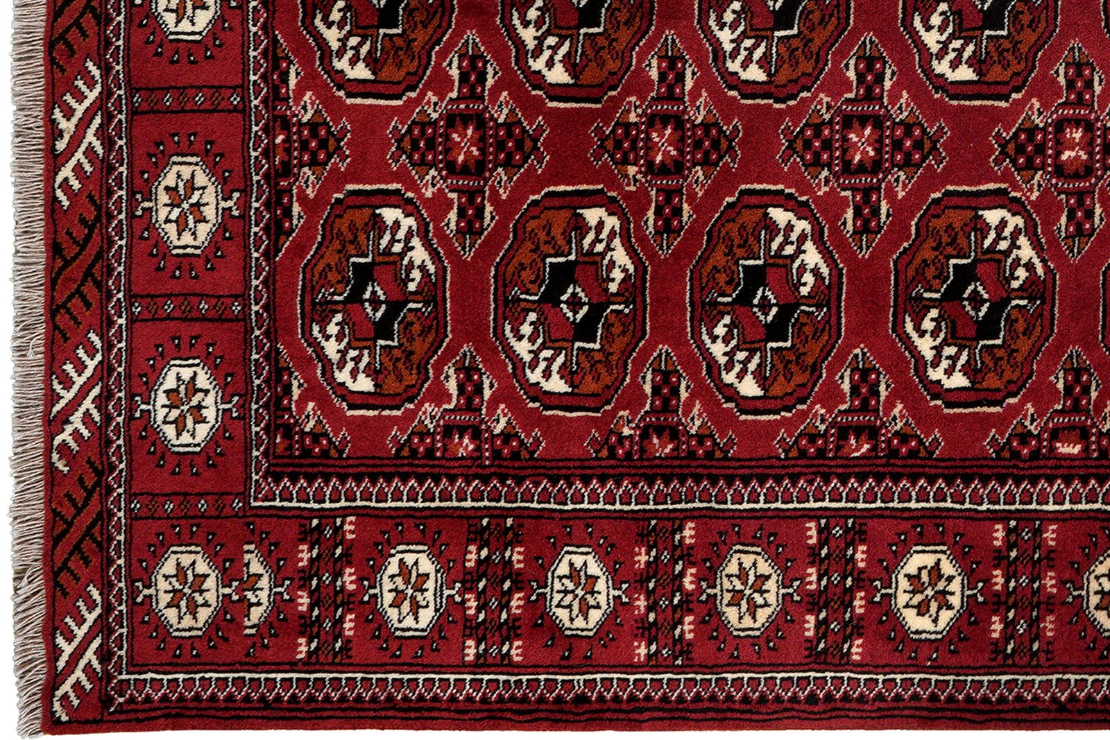 Turkman — Hand-knotted, 135x194 cm, Red, 100% Virgin Wool | View 3