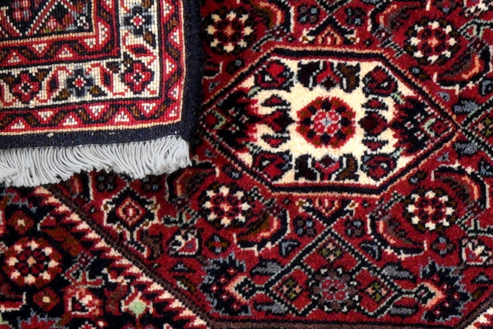Bidjar Zandjan — Hand-knotted, 45x68 cm, Blue, 100% Virgin Wool | View 7