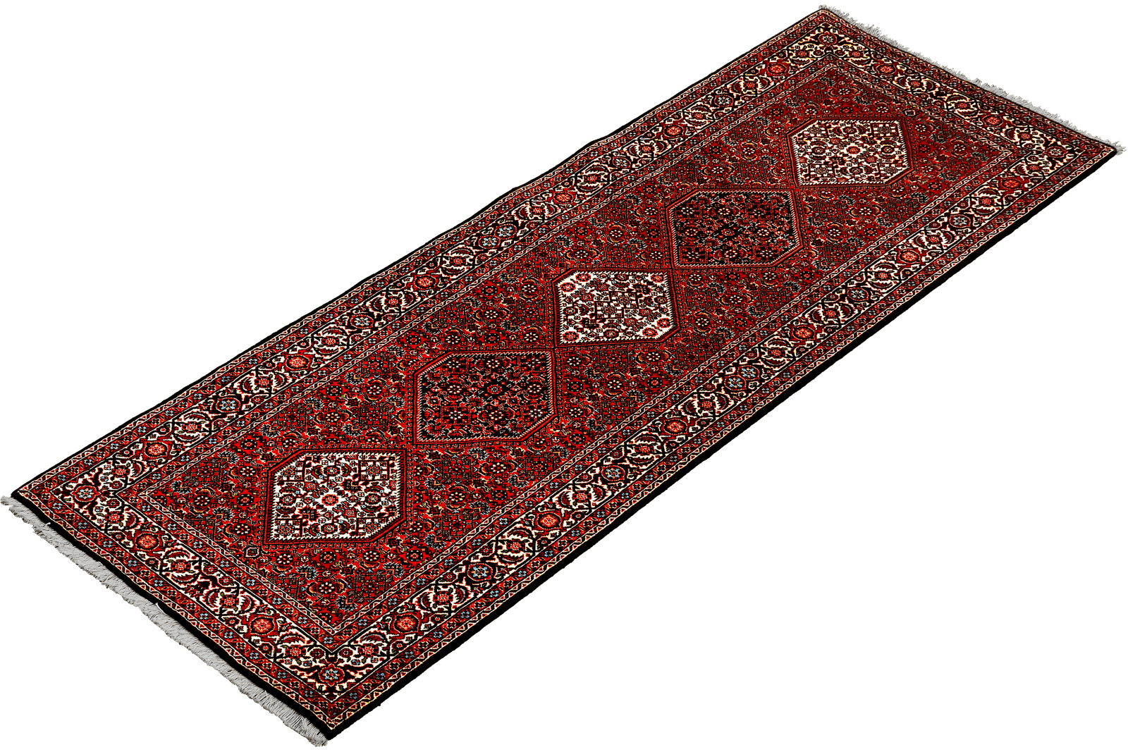 Bidjar Zandjan — Hand-knotted, 91x304 cm, Red, 100% Virgin Wool | View 5