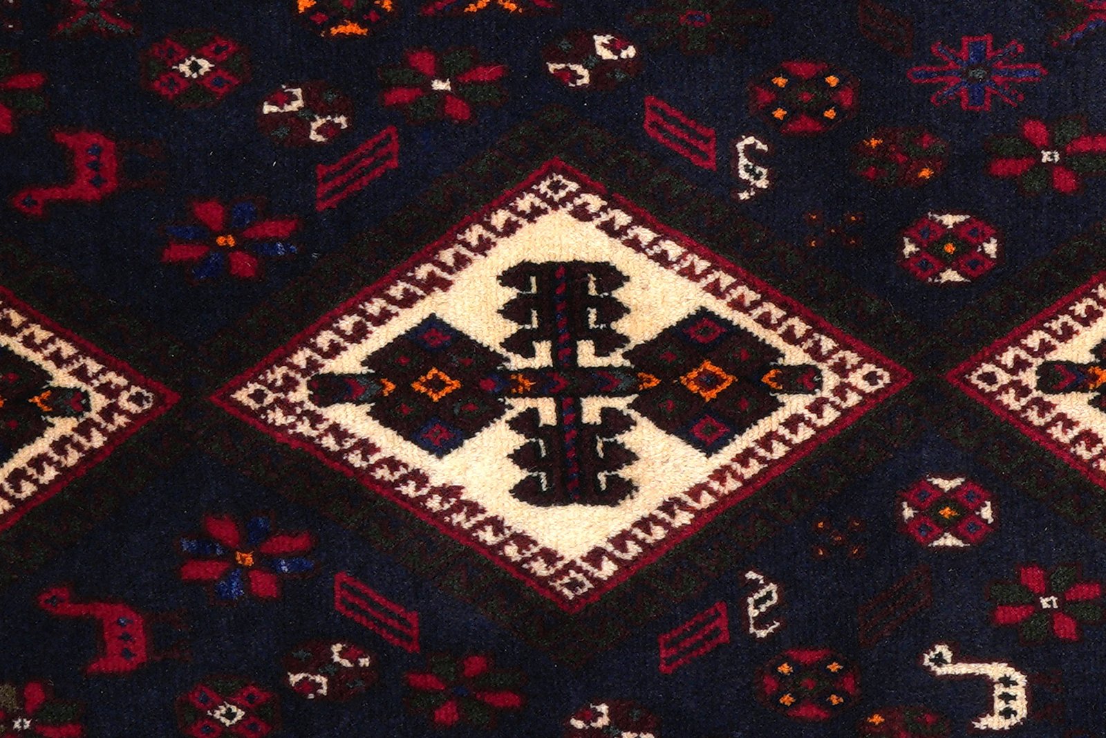 Afshar — Hand-knotted, 160x230 cm, Red, 100% Virgin Wool | View 6