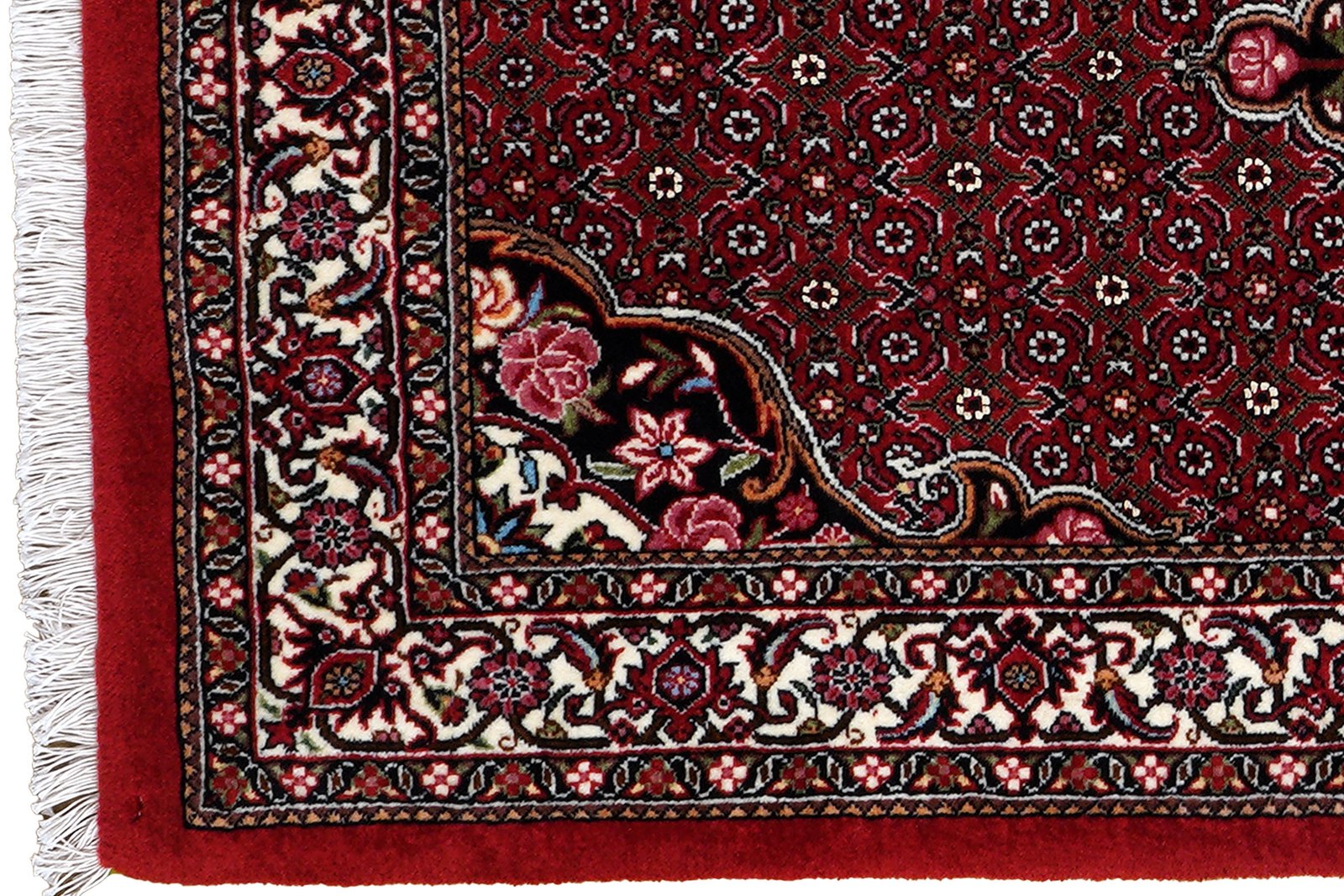 Bidjar Bookan — Hand-knotted, 75x160 cm, Red, 95% Schurwolle, 5% Seide | View 3