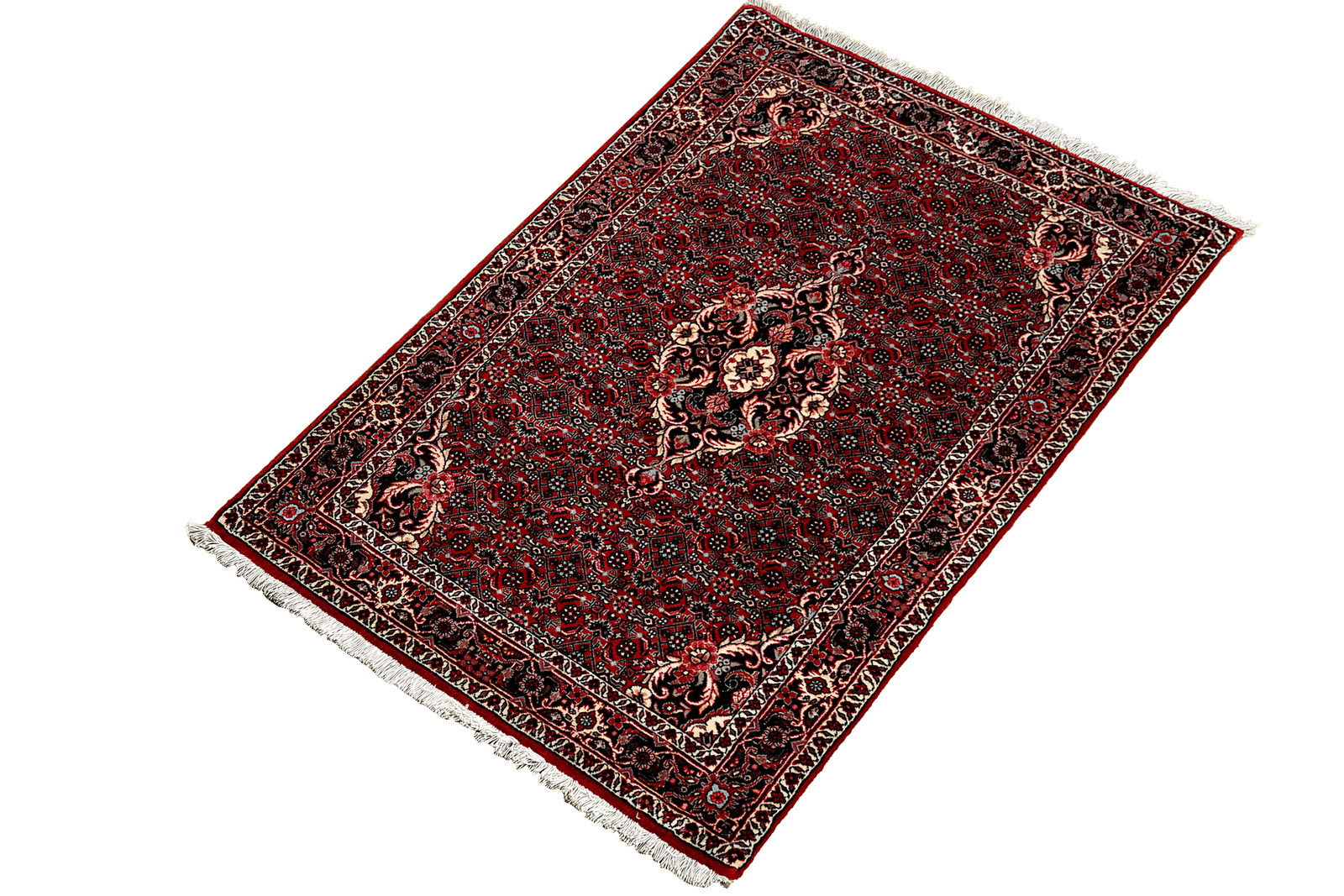 Bidjar Bookan — Hand-knotted, 83x137 cm, Red, 95% Schurwolle, 5% Seide | View 5