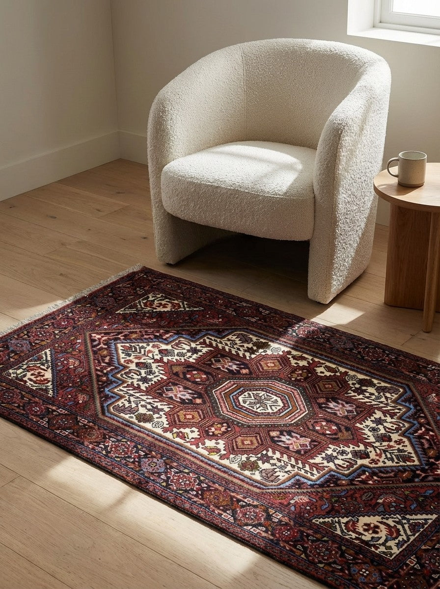 Goltuk — Hand-knotted, 80x131 cm, Brown, 100% Virgin Wool | Detail view