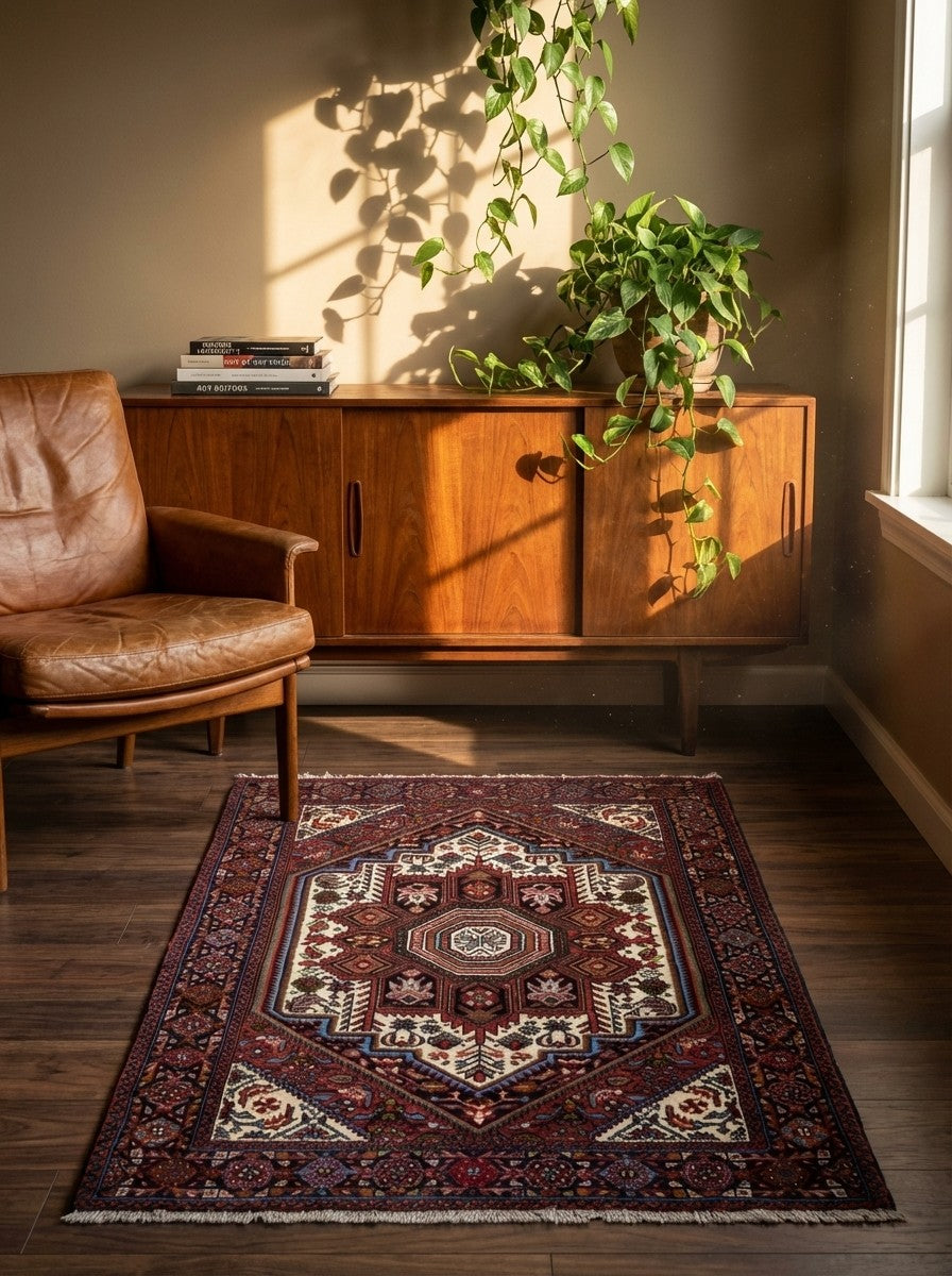 Goltuk — Hand-knotted, 80x131 cm, Brown, 100% Virgin Wool | Back view