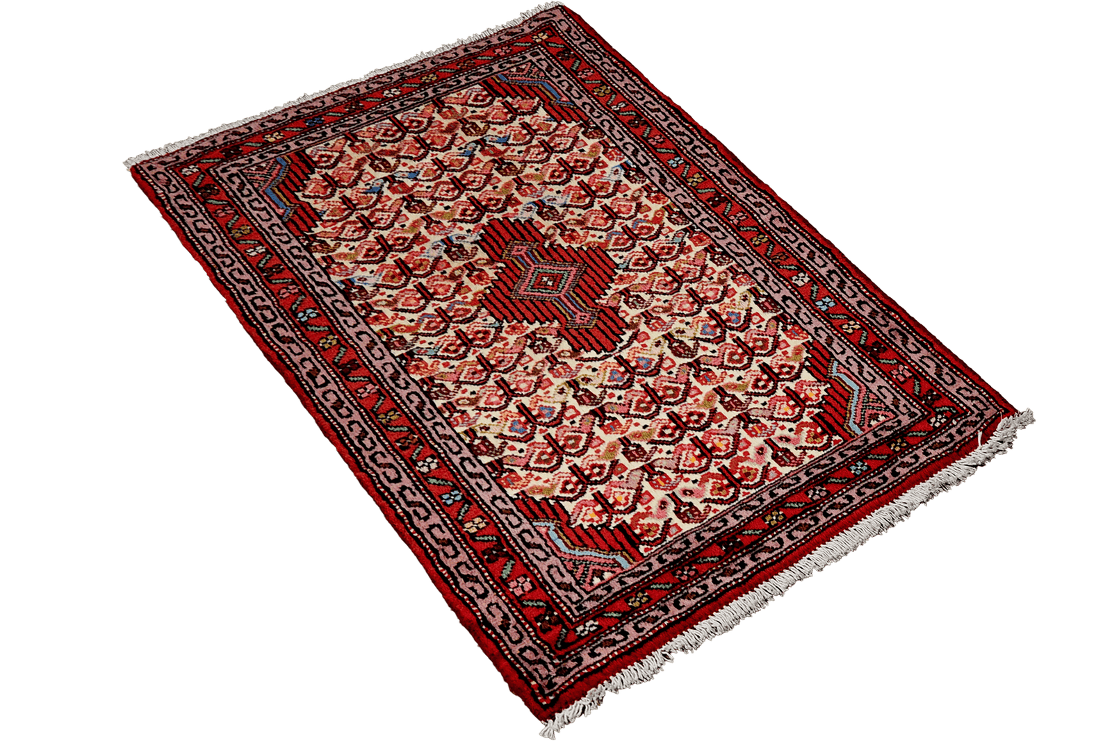 Assadabad — Hand-knotted, 67x99 cm, Beige, 100% Virgin Wool | View 4