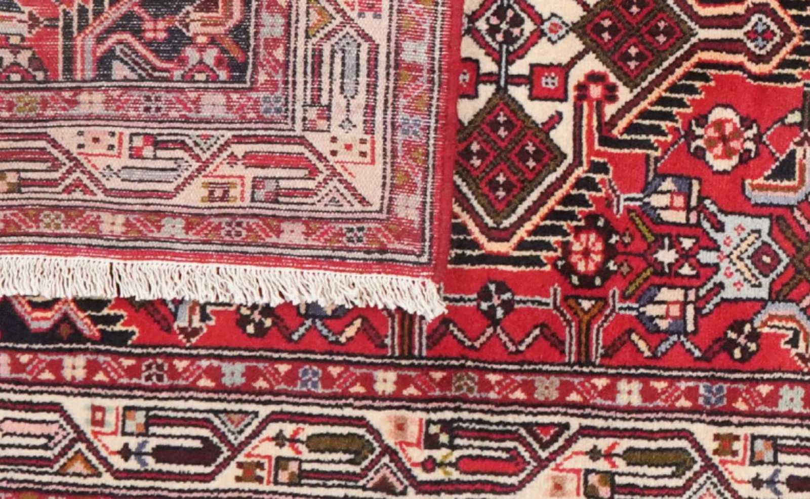 Assadabad — Hand-knotted, 81x127 cm, Red, 100% Virgin Wool | View 5