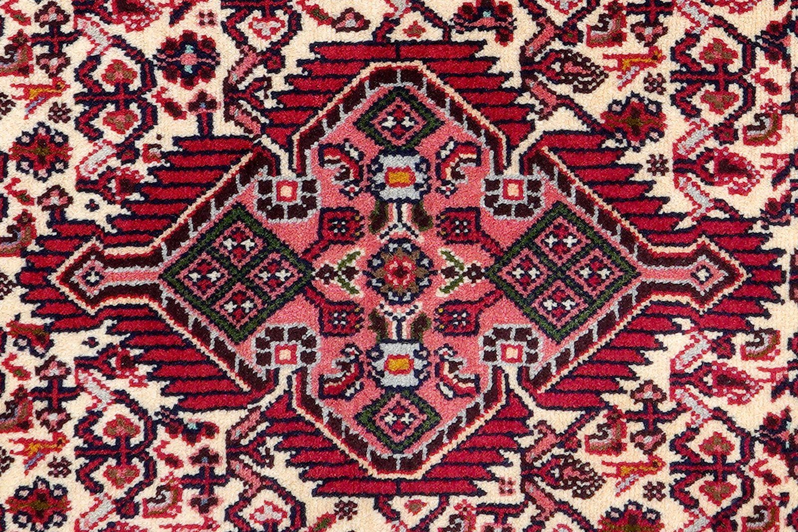 Assadabad — Hand-knotted, 82x144 cm, Beige, 100% Virgin Wool | View 6