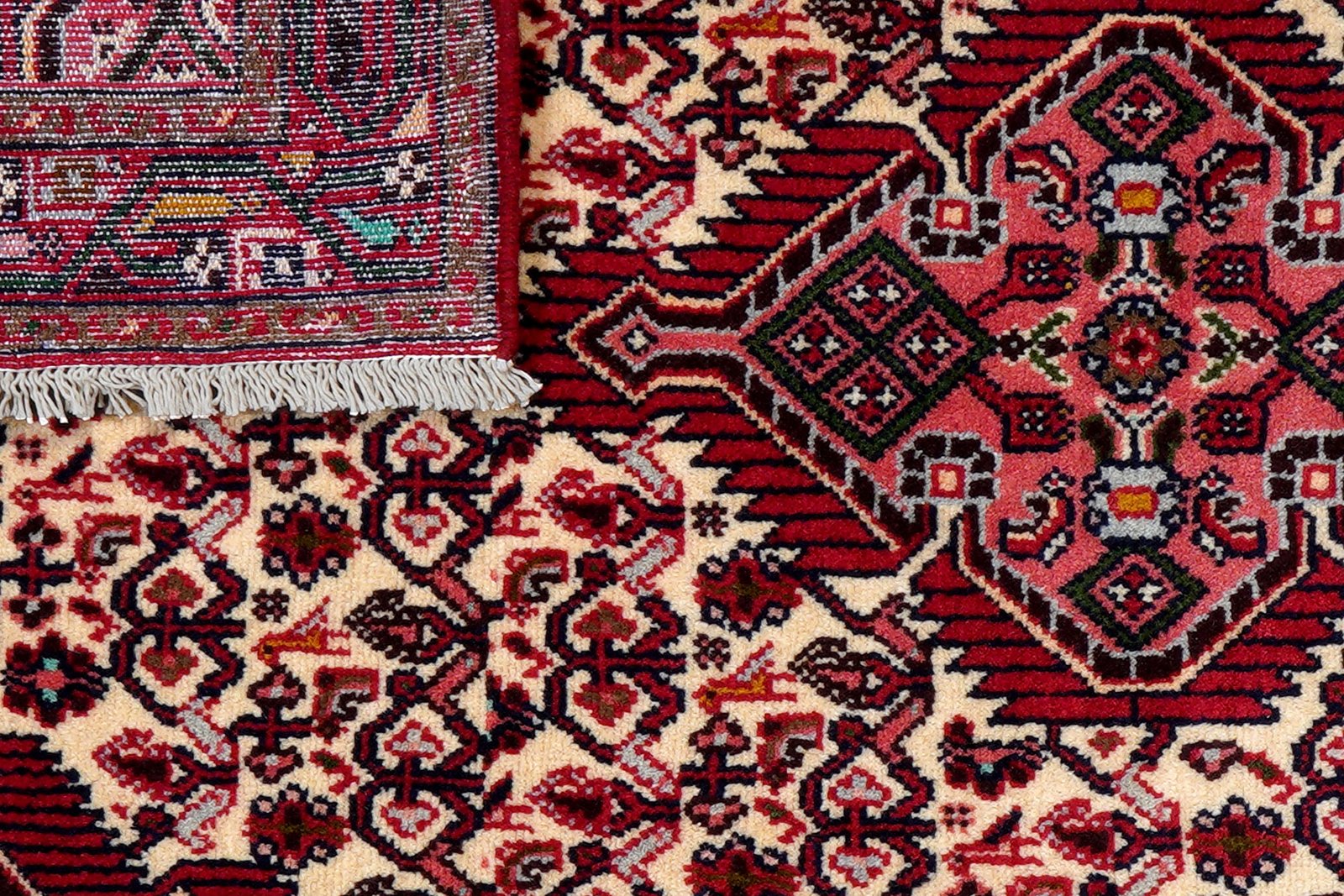 Assadabad — Hand-knotted, 82x144 cm, Beige, 100% Virgin Wool | View 7