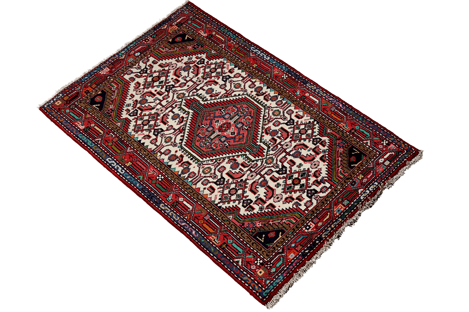 Assadabad — Hand-knotted, 79x128 cm, Beige, 100% Virgin Wool | View 4
