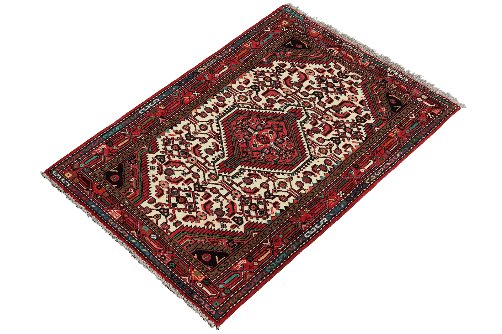 Assadabad — Hand-knotted, 79x128 cm, Beige, 100% Virgin Wool | View 5