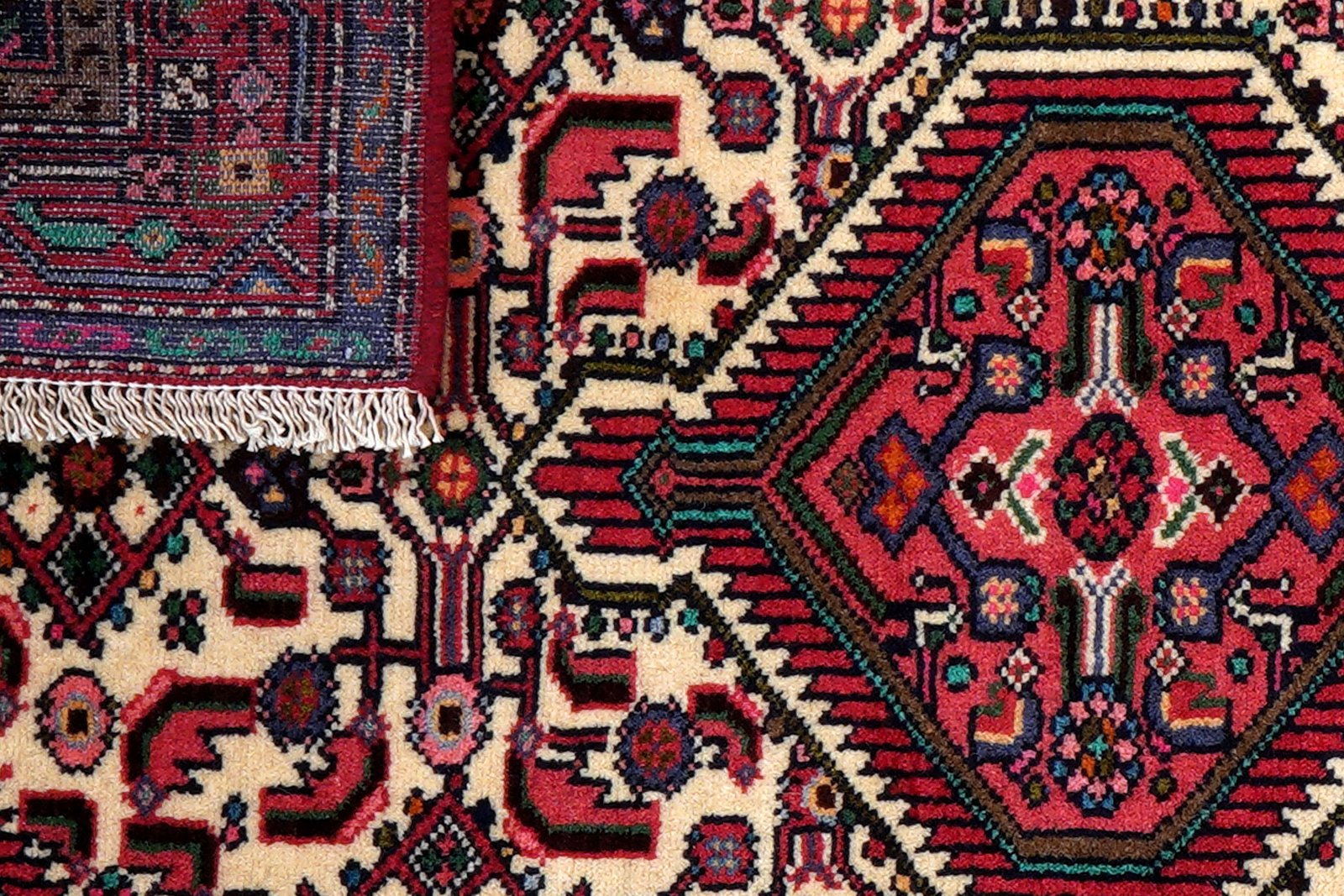 Assadabad — Hand-knotted, 79x128 cm, Beige, 100% Virgin Wool | View 7