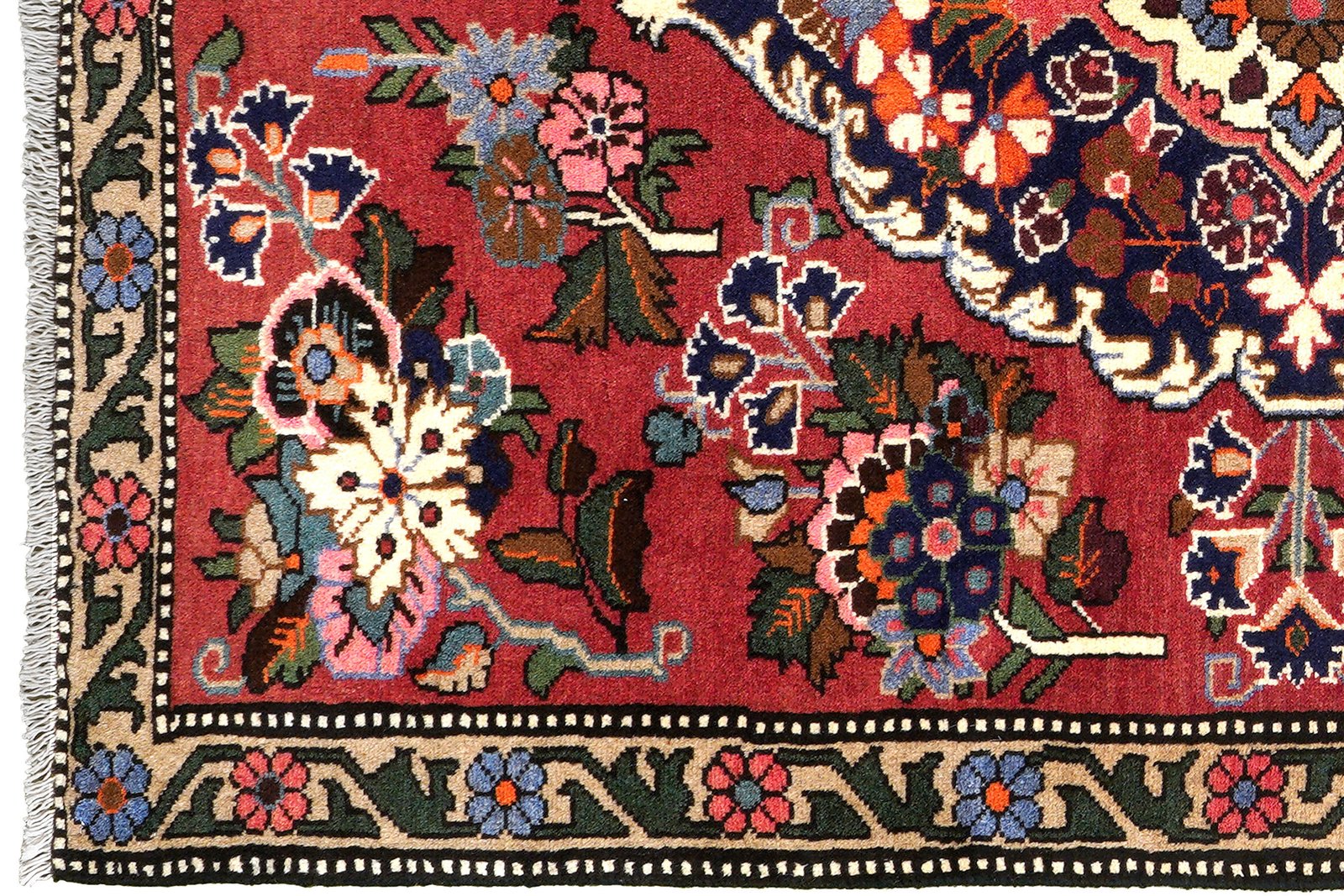 Saveh — Hand-knotted, 109x158 cm, Red, 100% Virgin Wool | View 3