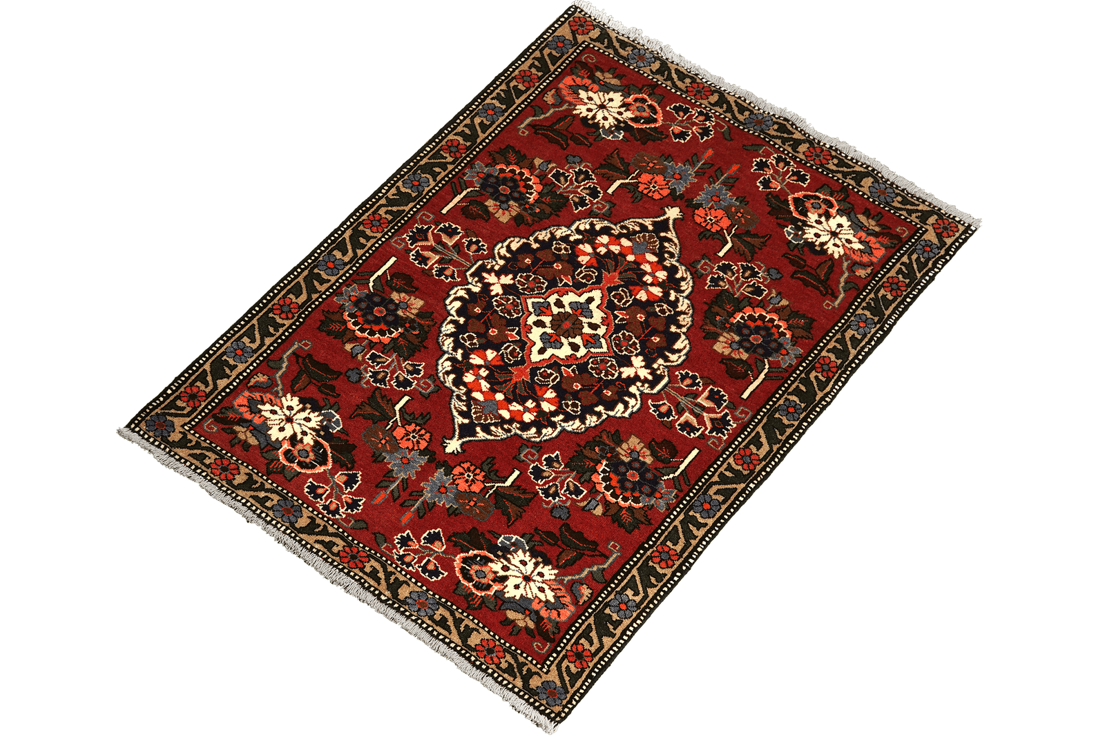 Saveh — Hand-knotted, 109x158 cm, Red, 100% Virgin Wool | View 5
