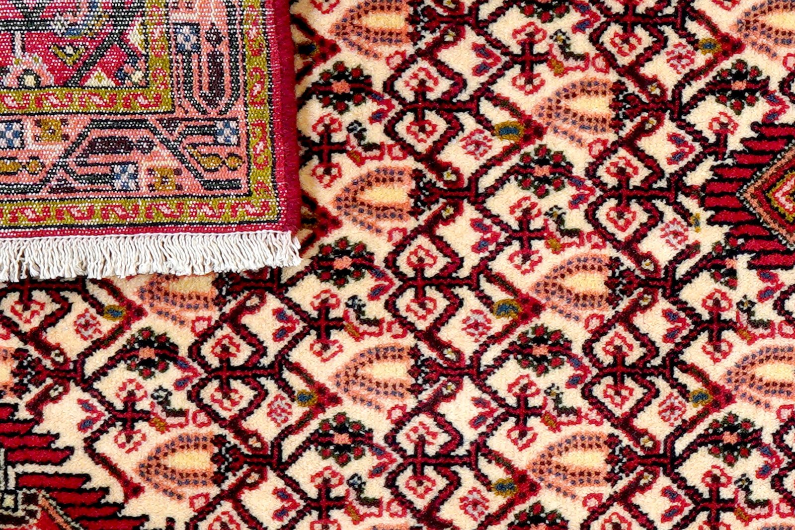 Assadabad — Hand-knotted, 75x195 cm, Beige, 100% Virgin Wool | View 7