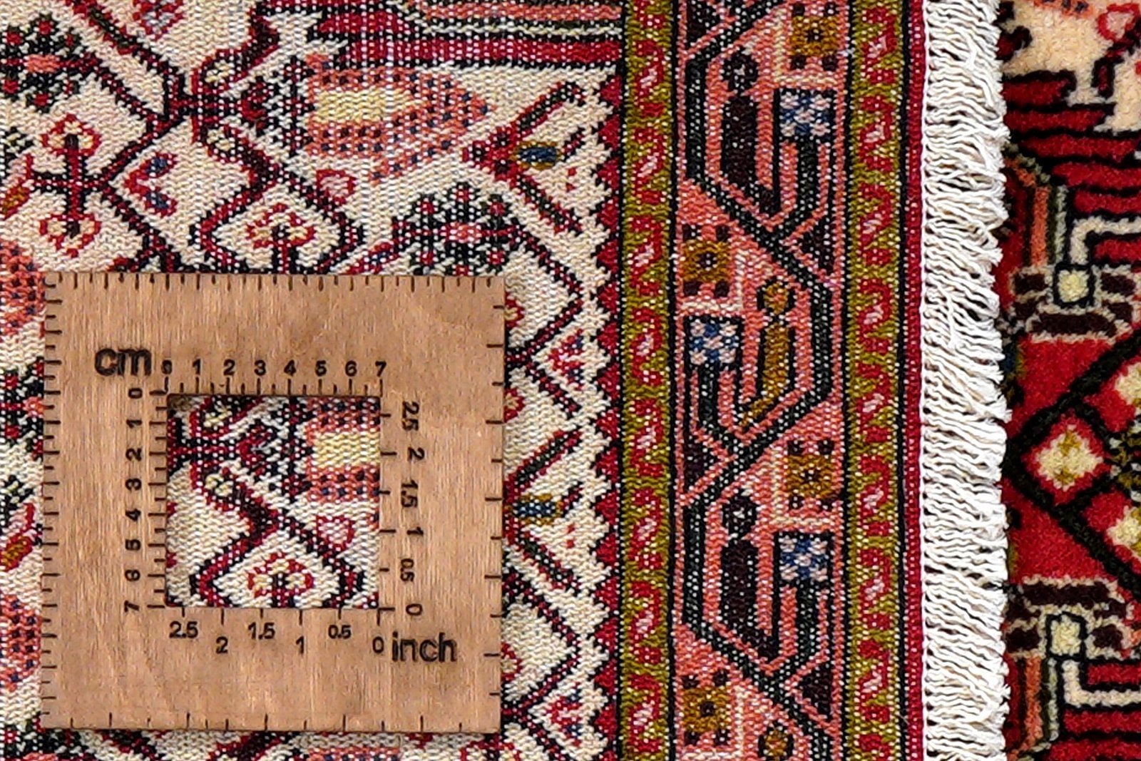 Assadabad — Hand-knotted, 75x195 cm, Beige, 100% Virgin Wool | View 8