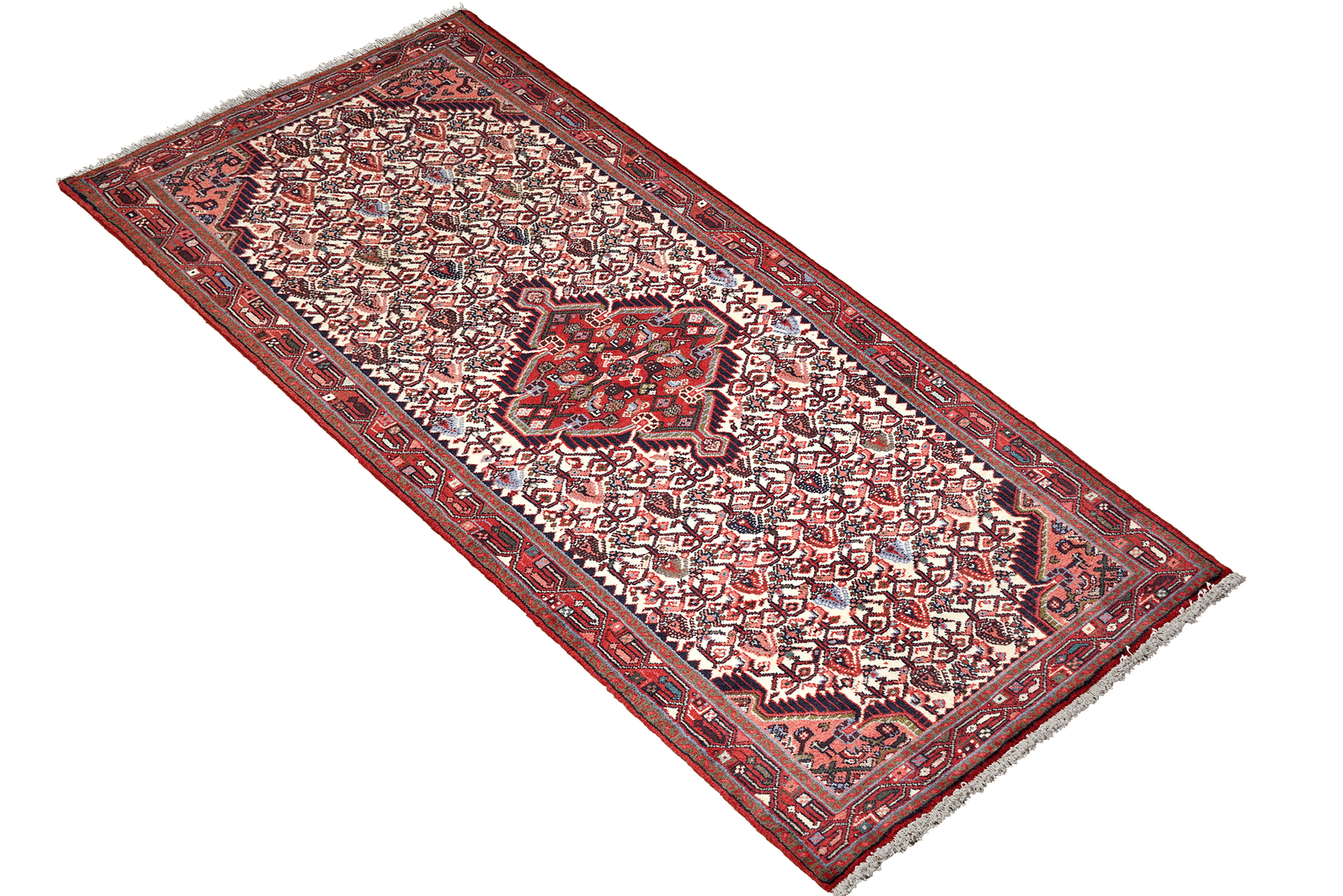 Assadabad — Hand-knotted, 82x196 cm, Beige, 100% Virgin Wool | View 4