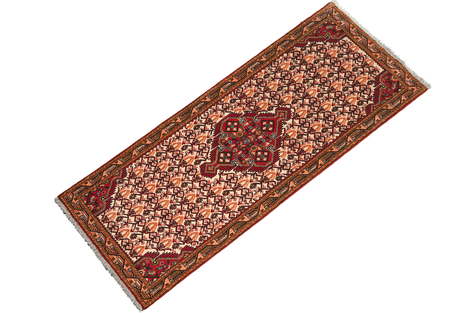 Assadabad — Hand-knotted, 81x195 cm, Multicolor, 100% Virgin Wool | View 5