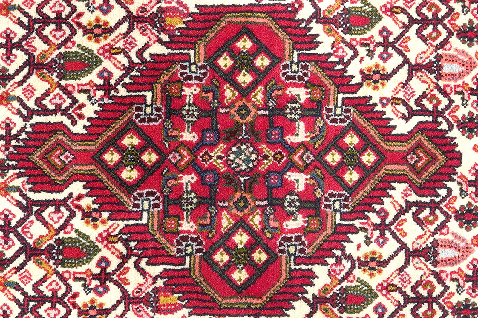 Assadabad — Hand-knotted, 80x192 cm, Beige, 100% Virgin Wool | View 6