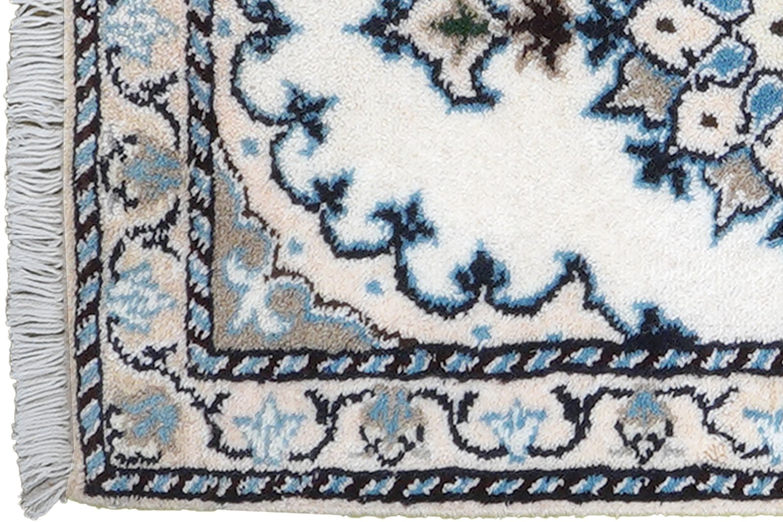 Nain 12La — Hand-knotted, 38x67 cm, Beige, 100% Virgin Wool | View 3