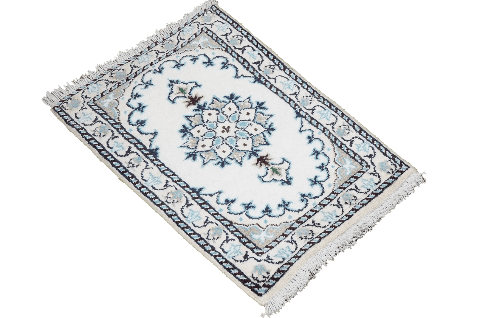 Nain 12La — Hand-knotted, 38x67 cm, Beige, 100% Virgin Wool | View 4